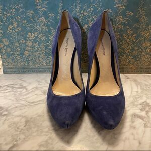Alexandre Birman Suede Navy Blue Pumps 9